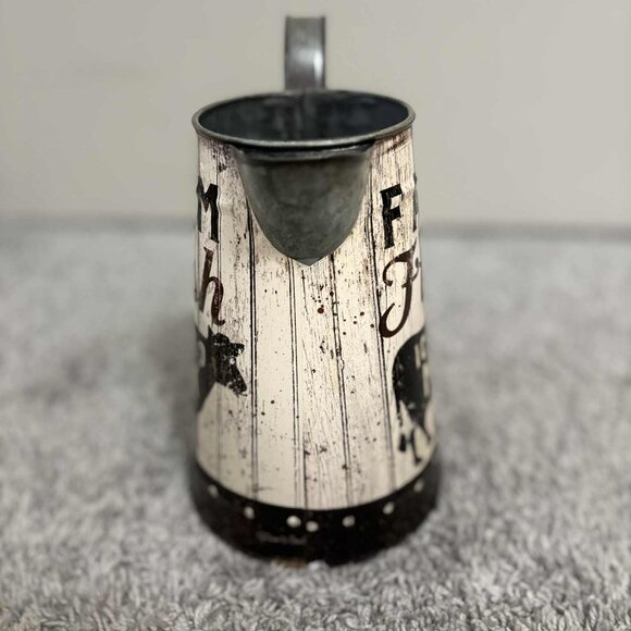 Vintage Farm Fresh Ice-Cold Milk Tin Size 7x15 inches around - Picture 4 of 7